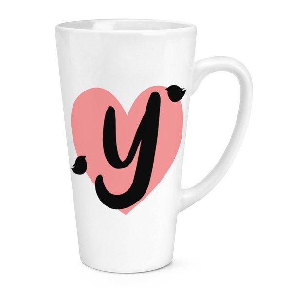 Herz Alphabet 483Ml Groß Latte Becher Tasse - Valentinstag Freundin-image