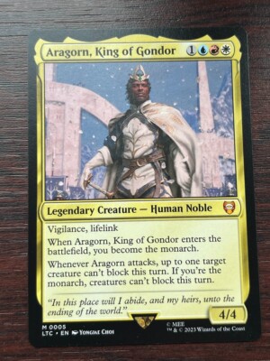 1x ARAGORN, KING OF GONDOR - Herr der Ringe - MTG - Magic the Gathering