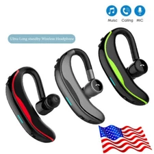 Wireless Bluetooth Earpiece Headset Hands-free Earphone Earbud for Cell Phones