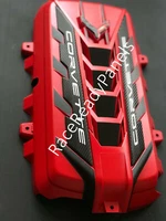 2020/24 CORVETTE C8 ENGINE COVER TORCH RED CARBON FIBER RAILS NEW OEM (For: More than one vehicle)