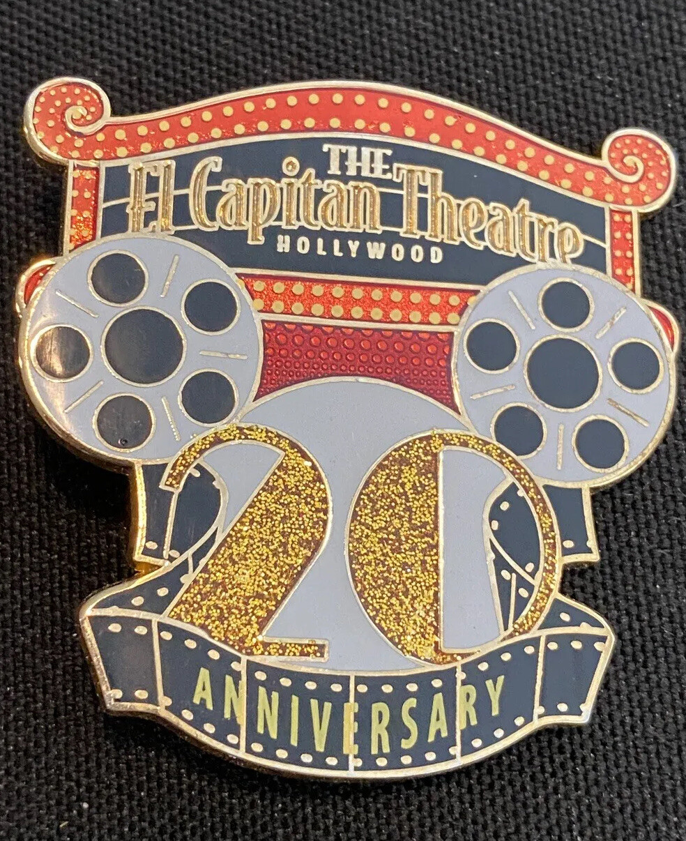 DISNEY PIN El Capitan Theatre 20th Anniversary pin Le300 Marquee Dsf Dssh Reel