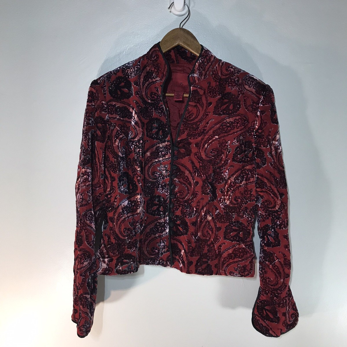 ジャケット・アウター pellsiana velours piping peplumjacket pellsiana velours piping peplum jacket | pellsiana