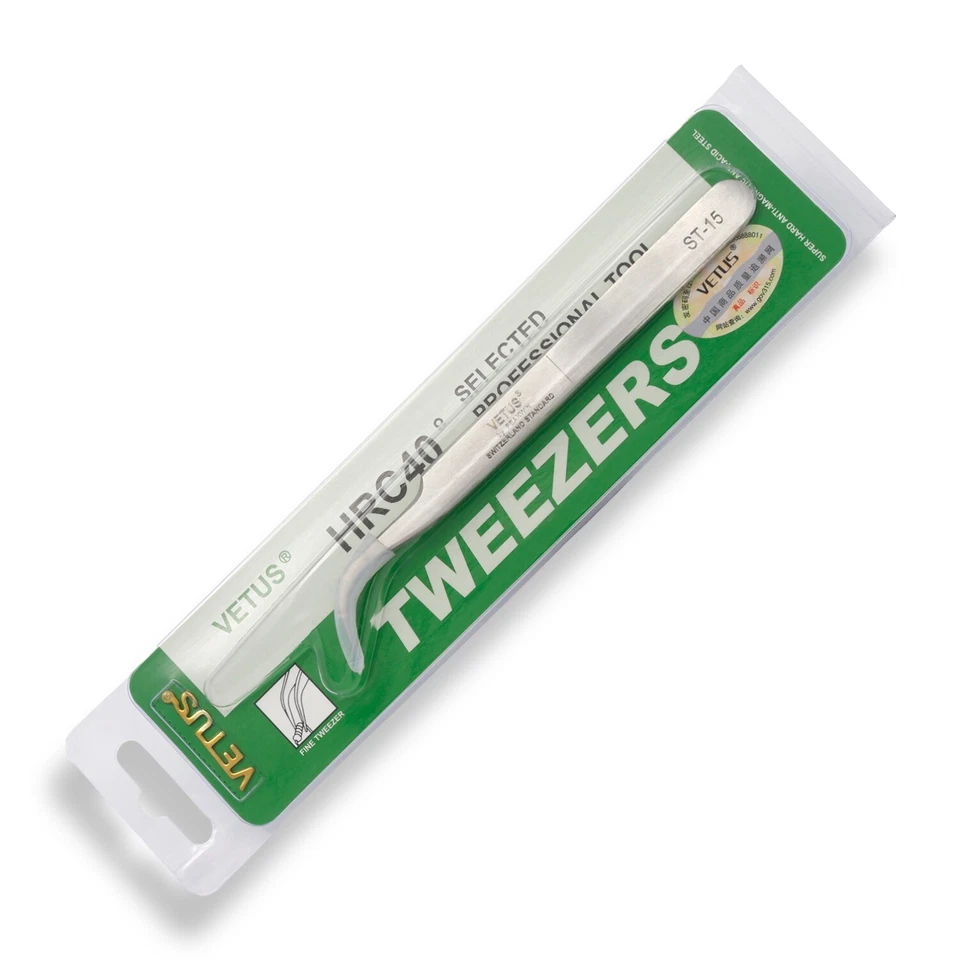 Wimpern Pinzette Wimpernverlängerung Pinzette Vetus ST-15 gebogen - Bild 2 von 2