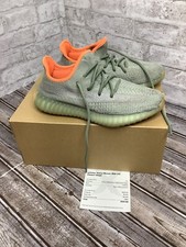 adidas gazelle silver green womens Pre-Loved Yeezy x Adidas Boost 350 V2 Desert Sage Reflective Trainers