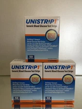 UniStrip1 Glucose Test Strips 150 ct - Generic For One Touch, EXP 11/12/2026