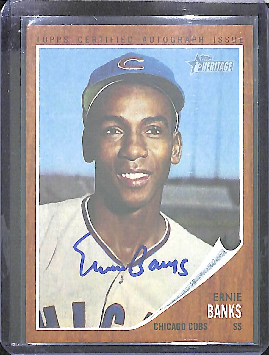 2011 Topps Heritage Real One Autograph #ROA-EB Ernie Banks