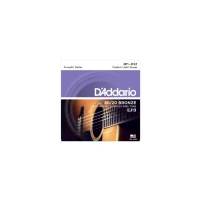 D'ADDARIO EJ13 Saiten für Akustikgitarre, 80/20 Bronze, Custom Light, 11-52