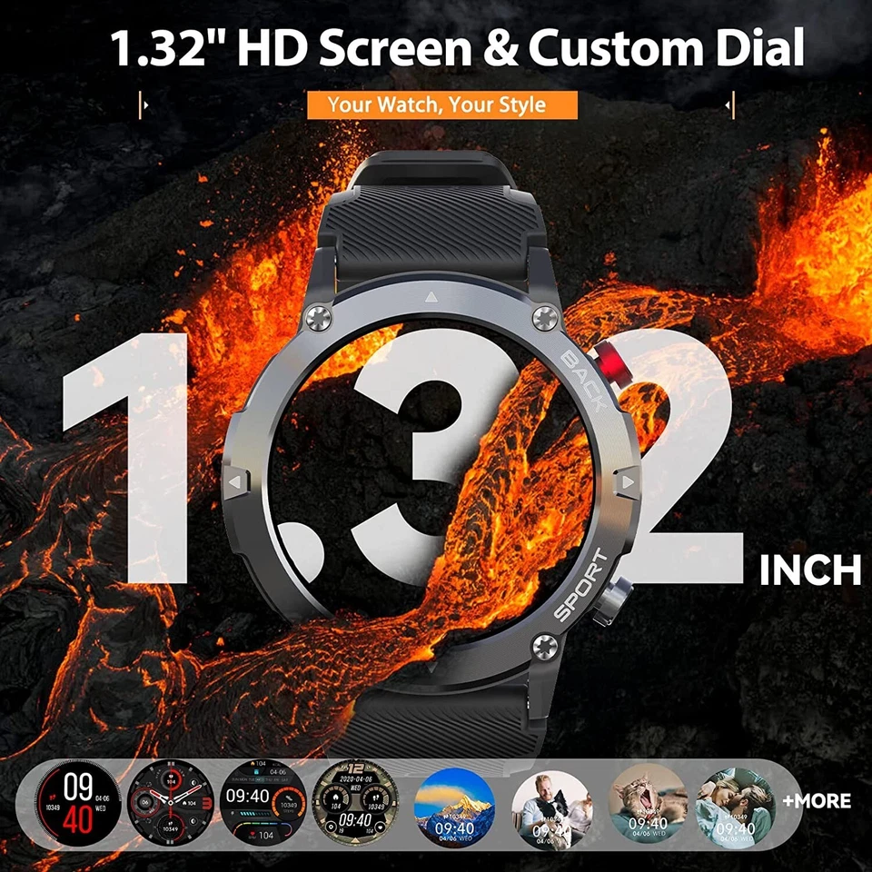 Manike C21 AMOLED Smartwatch - Herzfrequenz, EKG-Analyse, Blutdruckmessung - Bild 3 von 4