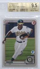 💥ROBERT PUASON BOWMAN ROOKIE 2020💥1ST BOWMAN PROSPECT💥GRADED BSG 9.5🔥🔥