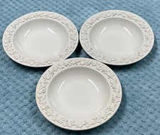 (3) ANTIQUE Wedgwood Grapevine Small Dessert Bowls IMPRESSED MARK 1800s?