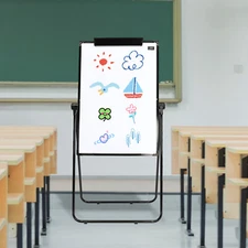 Dry Erase Board with Stand 28"*40" Whiteboard Double-Sided Magnetic Office Home