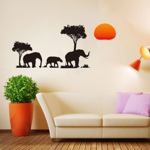 Elefantenbilder Abziehbilder Wandtapete Wohnzimmer Büro - Bild 1 von 11