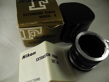 NIKON EXTENSION TUBE SET K1 K2 K3 K4 K5 WITH CASE BOX AND INSTRUCTION SHEET NOS