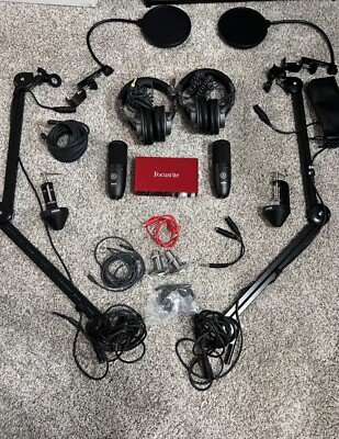 Complete Podcast Equipment Bundle for 2 (Focursite Auto Interface)