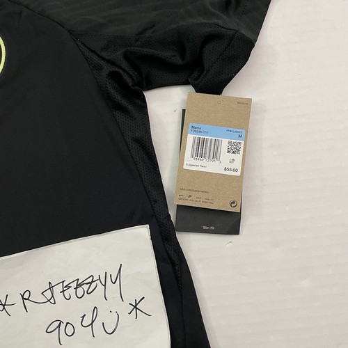 $55 Mens Size M Nike Club America Strike Slim Fit Soccer Jersey FD9248-010 Black - Picture 8 of 14