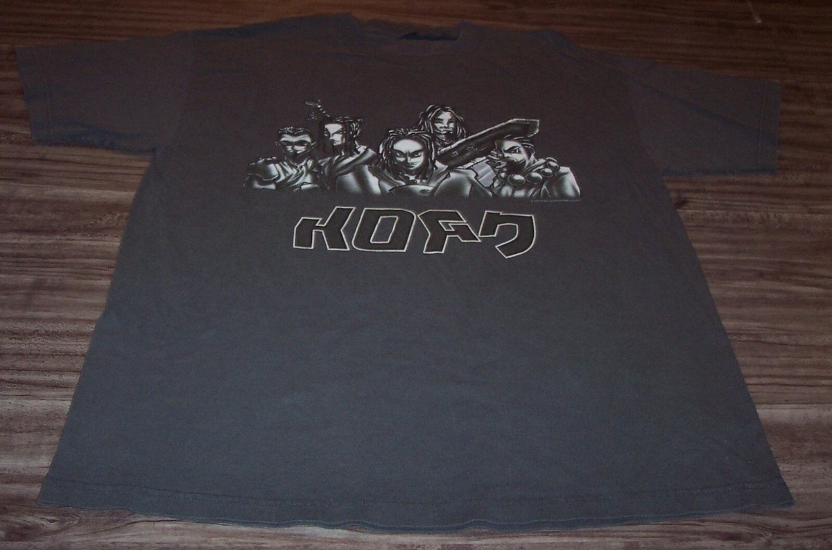 Vintage 1999 KORN BAND T-Shirt Mens LARGE Cartoon Anime | eBay