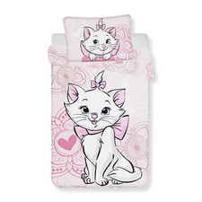 Set lettino culla copripiumino Aristogatti Marie federa ufficiale in cotone 6549