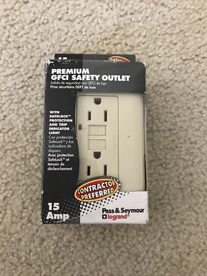 Pass & Seymour Premium GFCI Safety Outlet 15 amp - NEW