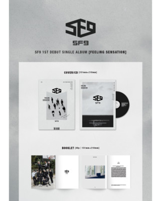SF9 FEELING SENSATION 1st Debut Single Album CD+P.Book+Post Card