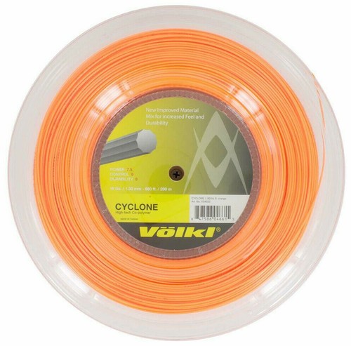 Völkl Cyclone 200m Reel Tennis Racquet Strings 16g / 1.30mm - Fluro ...