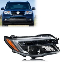 Headlight For Honda Pilot 2016-2018 Ridgeline 17-20 w/LED DRL Halogen Right Lamp