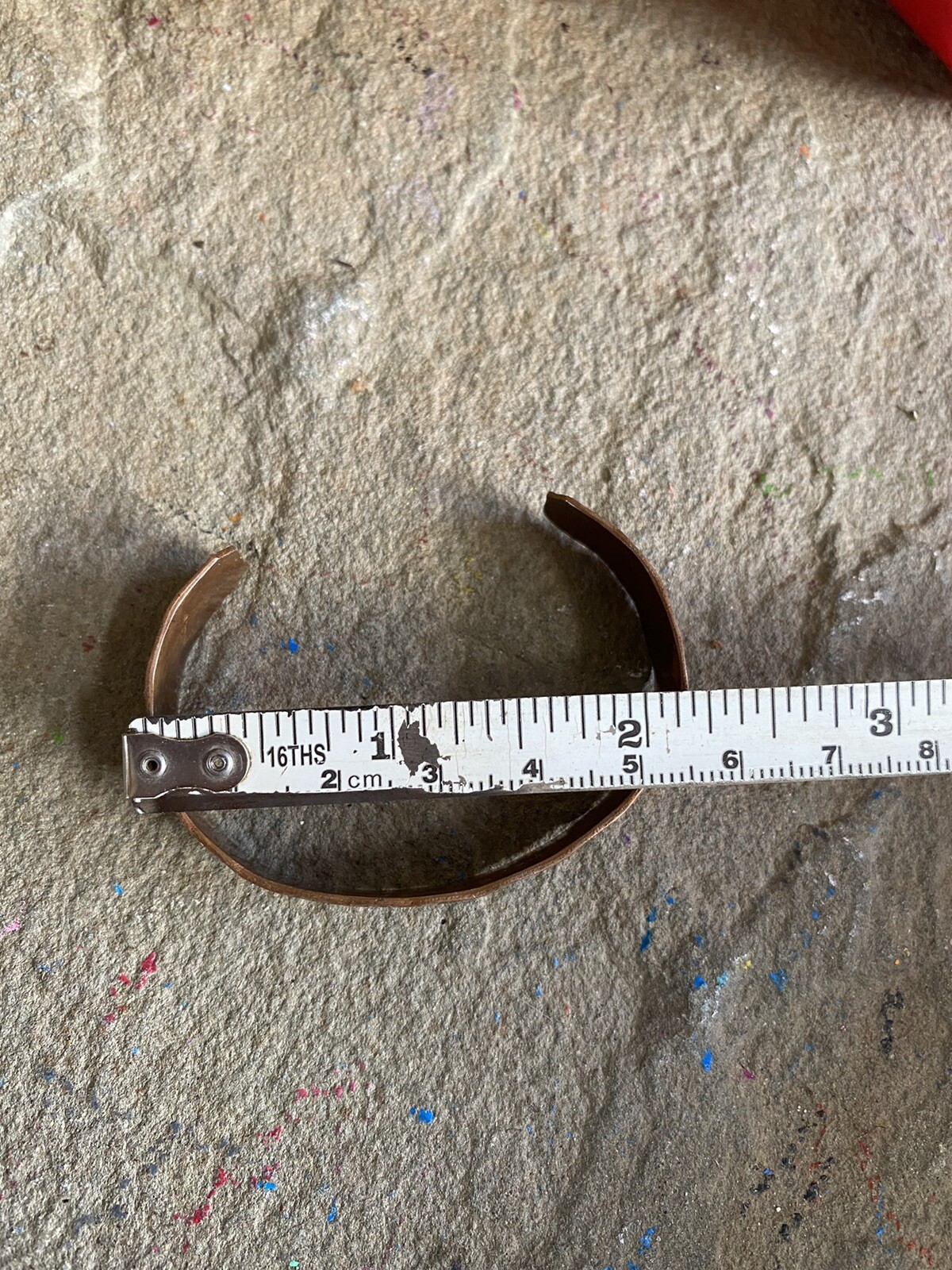 Cuff Bracelet Solid Copper Stamped - image 5