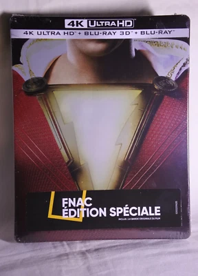 Steelbook Shazam 4k + 3D + Blu-Ray édition Spéciale FNAC Dc Comics - Photo 1/4