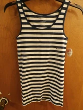 STYLUS Estate Blue Stripe Tank Top S