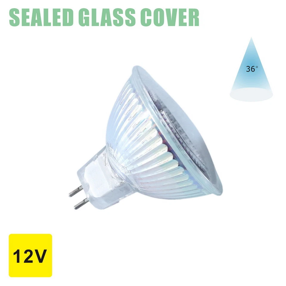 5 Pack LED Spot Light Bulb 5 Watt GU5.3 Lamp Base 12V Low Voltage Glass 500lm - Image 3 of 4