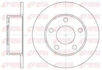 Remsa 2X Bremsscheibe Hinten Ø245 Mm Voll FüR Audi 100 44 44Q C3 2.3 E 2.2