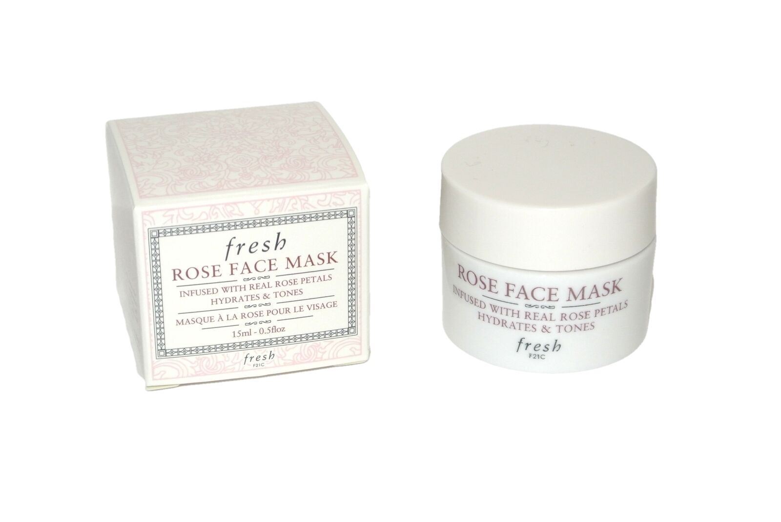 Свежая розовая маска для лица с настоящими лепестками роз 05 г flozTravel новый размер 1990₽