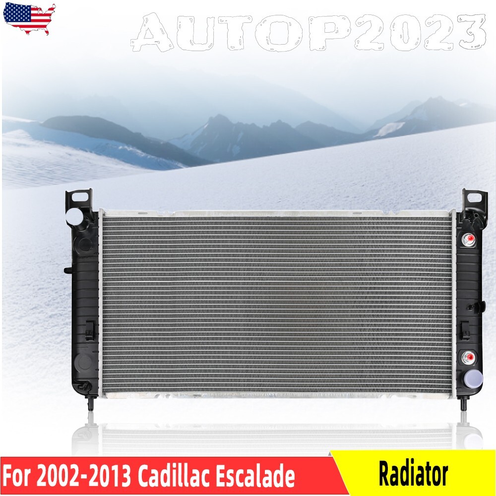 34'' Radiator for Chevy Silverado 1500 GMC Yukon Cadillac Escalade 4.8 5.3L 6.0L