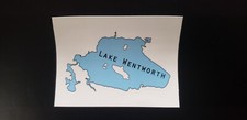 Lake Wentworth Wolfeboro, N.H. Window Sticker Decal Includes Crescent Lake