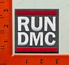 RUN DMC Embroidered Patch – Iron-On Sew-On Classic Hip-Hop Rap Logo Badge