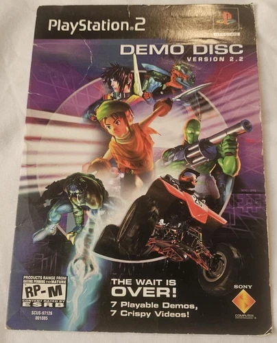 Demo Disc Version 2.2 Sony Playstation 2 PS2 7 Playable Demos 7 Crispy Videos