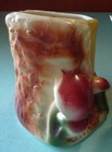 Mushroom Toadstool on Tree Stump Planter Americal Bisque Bright Colors! Mint — photo 3