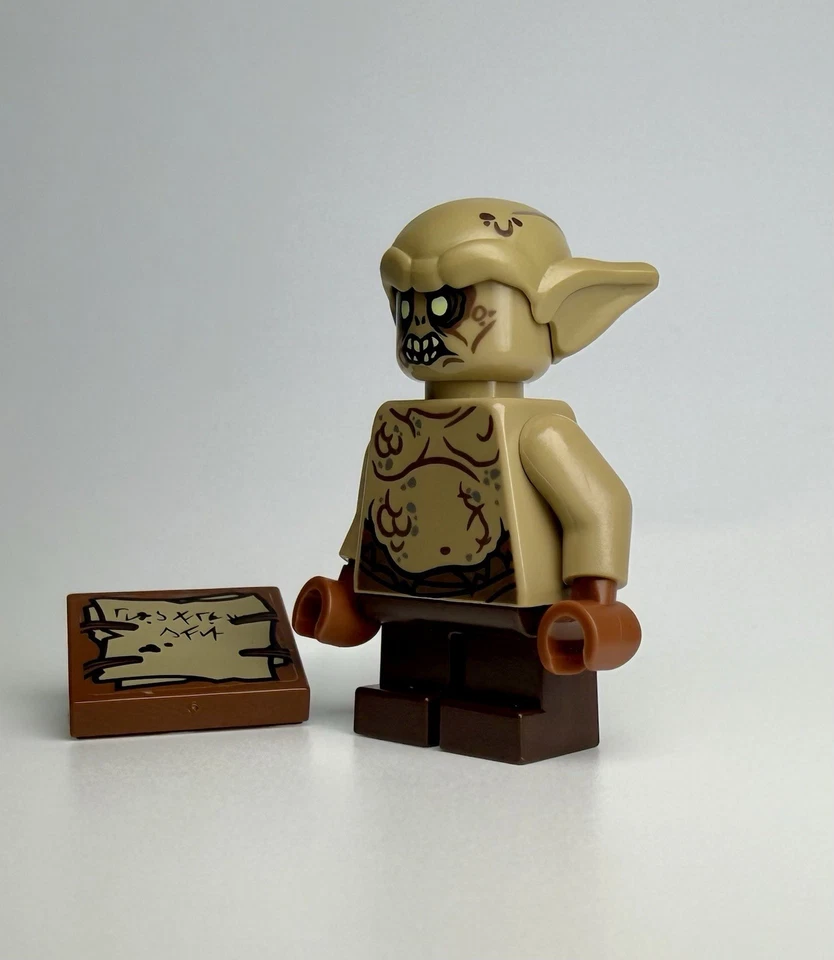 LEGO® Goblin Scribe Minifigure w/ Accessory 79010 Hobbit Mini Figure EXCELLENT - Image 2 of 4