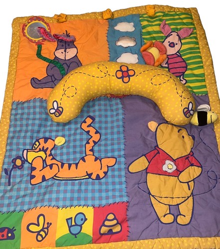 Vintage Winnie The Pooh Baby Tummy Time Play Mat Complete Rare Y2K 90s