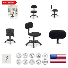 Adjustable Height Armless Task Chair for Children - Perfect Study Companion