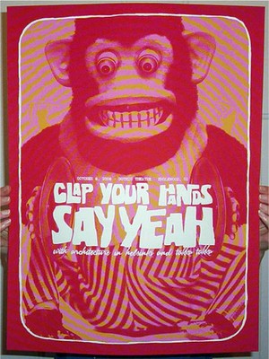 Clap Your Hands Say Yeah Englewood 2006 by Todd Slater SIGNED Poster Ltd x/200