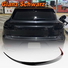 Für Porsche Macan Glanz Schwarz Heckspoiler Kofferraum Heckflügel Spoilerlippe