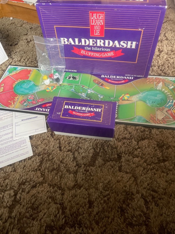 1984 Balderdash Board Game Complete The Hilarious Bluffing Game