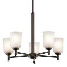 Kichler 43671 Bronze Shailene Chandelier With 5-Lights - 24" Wide