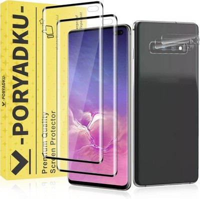 4 in1,for Samsung Galaxy S10 Plus Protective Film,Tempered Glass for Camera Lens