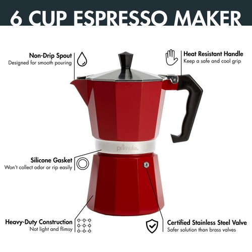 Macchina da caffè espresso e caffè con piano cottura classico, moka per ca... - Foto 7 di 8