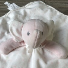 Blankets  Beyond Pink Elephant Lovey Stars Seccurity White Baby Plush 2021