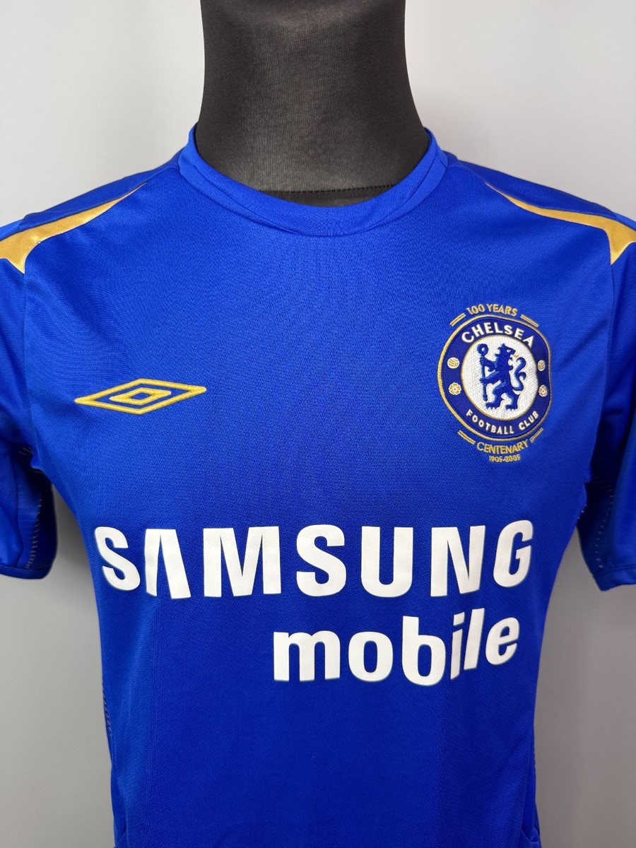 CHELSEA 2005 2006 HOME SHIRT CENTENARY FOOTBALL SOCCER UMBRO MENS