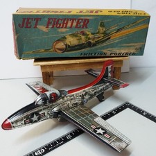 DAITO JET FIGHTER FRICTION POWERD TIN TOY VINTAGE JAPAN