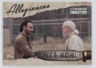 2017 The Walking Dead Evolution Allegiances Rick Grimes Hershel Greene & 02l5