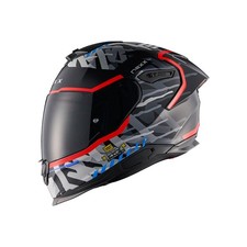 NEXX Y.100R Urbangram Helmet Black Red X-Large 30% Off RRP